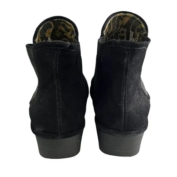 Fly London Women’s size 7. 5-8 US 38 EUR Leather Ankle Zip Boots Wedge Bootie. - Picture 5 of 13